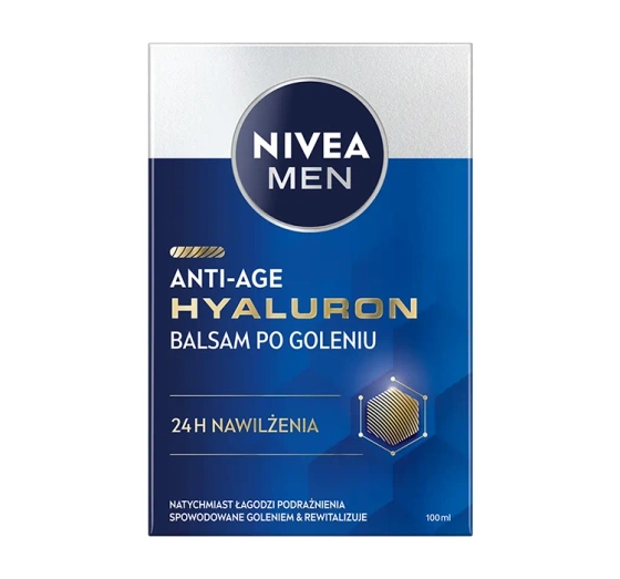 Kliknij na zdjęcie, aby je powiększyć NIVEA MEN Hyaluron Anti-Falten Aftershave Balsam 100ml
