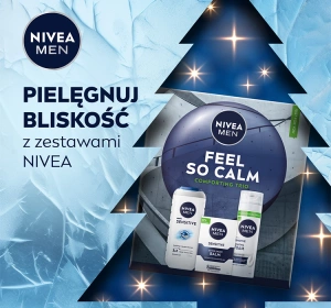 NIVEA MEN Feel So Calm Comforting Trio Geschenkset für Männer Duschgel + Rasierschaum + Aftershave-Balsam