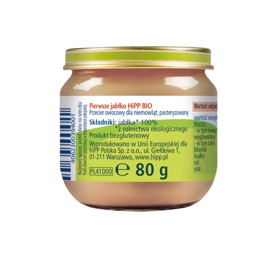 Kliknij na zdjęcie, aby je powiększyć HIPP Bio Frucht-Dessert nach dem 4. Monat Erster Apfel 80g