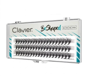 Clavier BeShaped Mix aus künstlichen Wimpernbüscheln 8, 10, 12 mm, B-Winkel