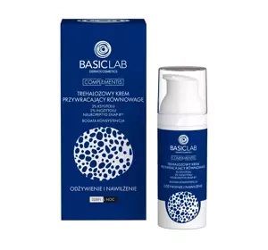 BasicLab Complementis Trehalose-Gesichtscreme zur Wiederherstellung des Gleichgewichts mit 3 % Xylitol, 50 ml