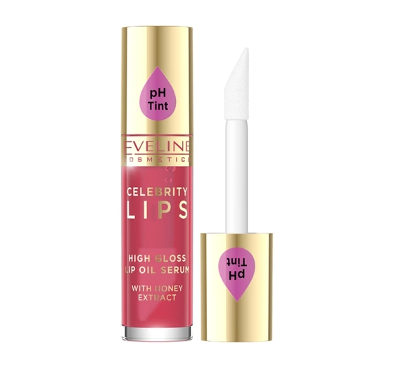 Eveline Cosmetics Celebrity Lips High Gloss Lip Oil Serum Lippenöl-Serum 04 Red 5 ml