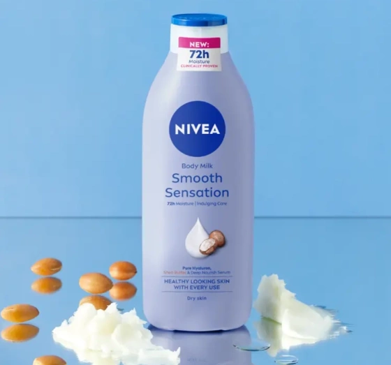 NIVEA Smooth Sensation Glättende Körpermilch für trockene Haut 400 ml