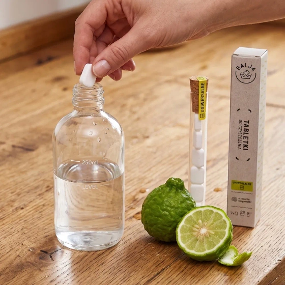 Balja Universal-Reinigungstabletten, wasserlöslich, Bergamotte, 7 Stück