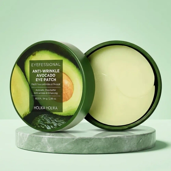 Kliknij na zdjęcie, aby je powiększyć Holika Holika Eyefessional Anti-Wrinkle Eye Patch Hydrogel-Augenpads Avocado 84 g