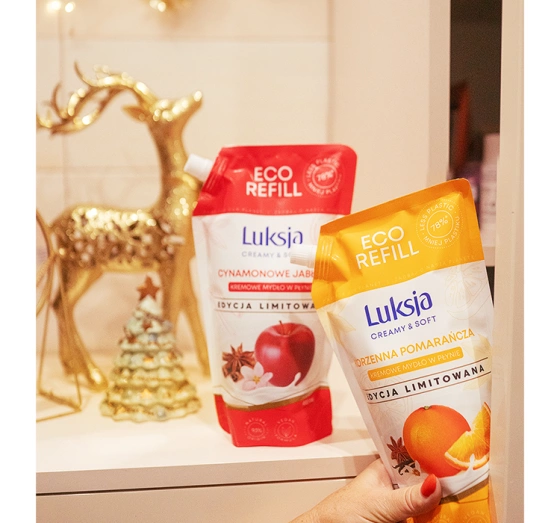 LUKSJA CREAMY & SOFT FLÜSSIGSEIFE WÜRZIGE ORANGE REFILL 900ML