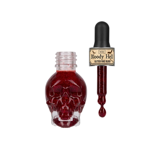 Kliknij na zdjęcie, aby je powiększyć Wibo Bloody Hell Kunstblut für Make-up-Effekte mit Glitzer 15 ml