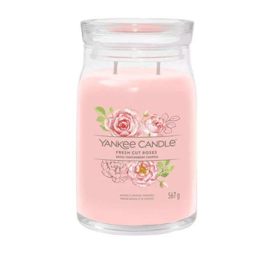 YANKEE CANDLE SIGNATURE DUFTKERZE FRESH CUT ROSES 567G