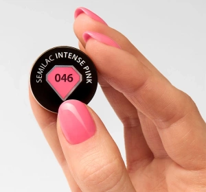 SEMILAC UV HYBRID NAGELLACK INTENSE PINK 046