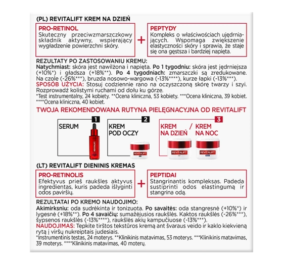 Kliknij na zdjęcie, aby je powiększyć LOREAL REVITALIFT ANTIFALTEN TAGESCREME 50 ML