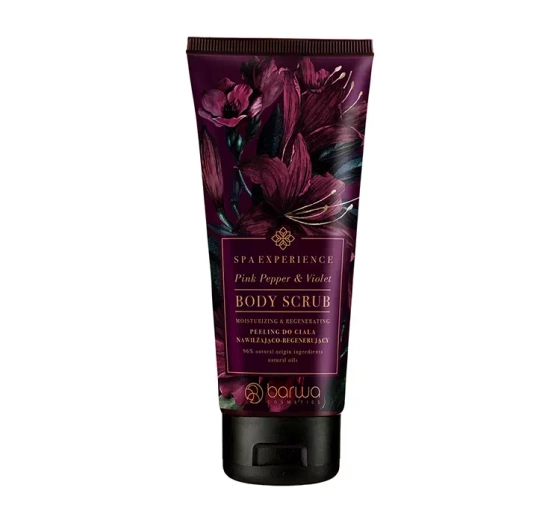 Kliknij na zdjęcie, aby je powiększyć BARWA SPA EXPERIENCE KÖRPERPEELING PINK PEPPER & VIOLET 180ML
