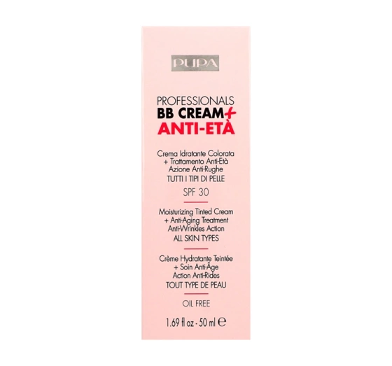 PUPA BB CREAM ANTI AGING BB CREME GRUNDIERUNG NUDE 001