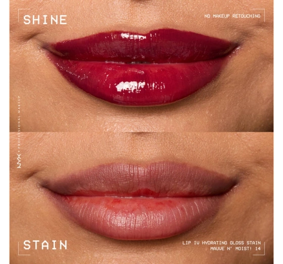 NYX Professional Makeup Lip IV Hydrating Gloss Serum Lip Gloss 14 Mauve N' Moist! 5ml