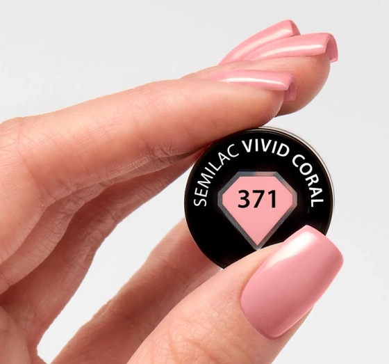 SEMILAC ENDLESS SUMMER HYBRIDLACK UV 371 VIVID CORAL 7ML