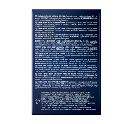 Kliknij na zdjęcie, aby je powiększyć NIVEA MEN Deep Comfort antibakterielles Aftershave 100 ml