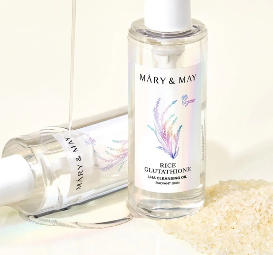 Kliknij na zdjęcie, aby je powiększyć Mary&May Rice Glutathione LHA Cleansing Oil – Make-up-Entferner mit Reisextrakt, 200 ml