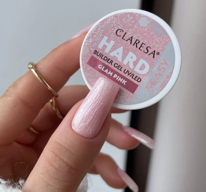 Claresa Hard & Easy Aufbaugel für Nägel Glam Pink 45 g