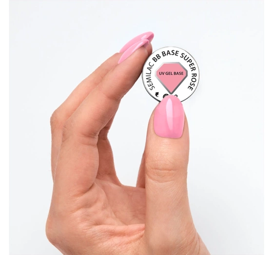 Kliknij na zdjęcie, aby je powiększyć Semilac BB Base baza Basis für UV-Hybridlacke Super Rose 7 ml