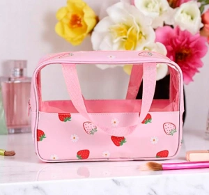 eCarla wasserdichte Kosmetiktasche KS148 Erdbeeren