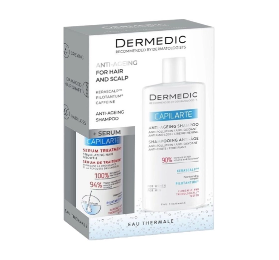 Dermedic Capilarte Haarpflegeset Shampoo 300ml + Serum-Kur 150ml