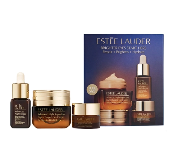 Estée Lauder Advanced Night Repair Eye Cream Skincare Set Repair + Brighten + Hydrate Set Creme 15 ml + Mini Creme 5 ml + Serum 7 ml