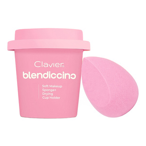 Clavier Blendiccino Make-up-Schwämmchen + Aufbewahrungsbecher Rose Presso