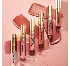 Eveline Cosmetics Diamond Glow Lip Luminizer Lipgloss mit Hyaluronsäure 15 Sugar Rush 4,5 ml