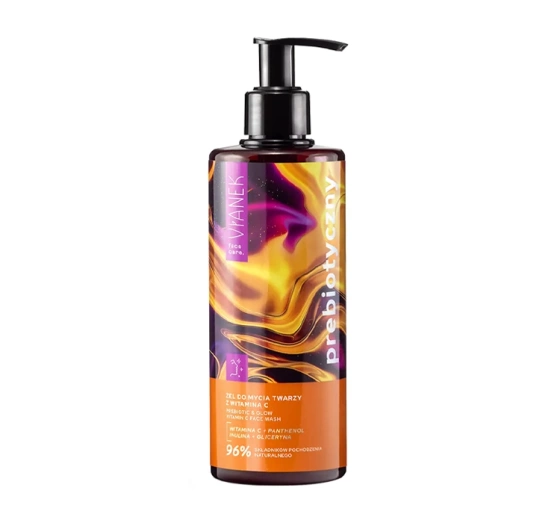 Vianek Präbiotisches Gesichtsreinigungsgel mit Vitamin C 300ml