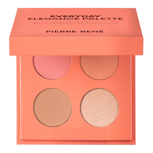 Pierre Rene Everyday Elegance Palette – Konturpalette für das Gesicht, Coral, 4 x 2,5 g