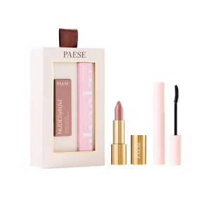 Paese Cheeky Nude Look Make-up-Geschenkset Cheeky Mascara 9 ml + Lippenstift NUDElightful 400 4,5 g