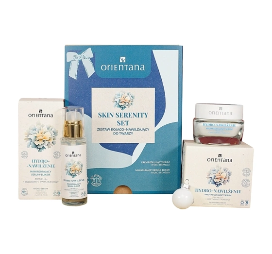 Orientana Skin Serenity Set Beruhigend-feuchtigkeitsspendendes Gesichtspflegeset 50 ml + Serum-Elixier 15 ml