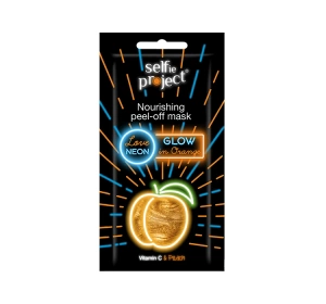 Selfie Project Love Neon Nährende Peel-Off-Maske Orange 10ml