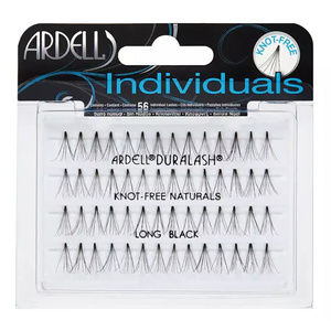 Ardell Individual künstliche Wimpern in Büscheln ohne Knoten, Long Black, 56 Stück