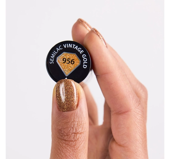 Semilac Winter Wonderland UV-Hybridlack 656 Vintage Gold 7 ml