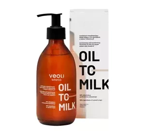 Veoli Botanica Body Oil to Milk – feuchtigkeitsspendendes und pflegendes Reinigungsöl 290 ml