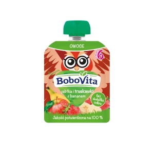 BoboVita Fruchtmus nach dem 6. Monat Äpfel und Erdbeeren mit Banane 80 g