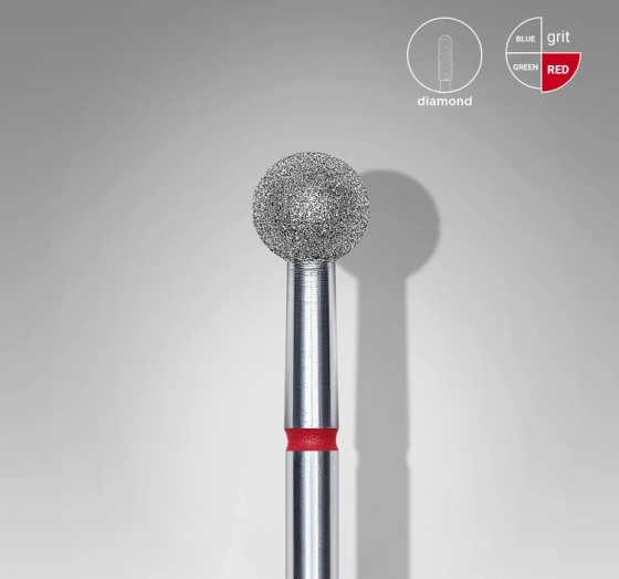 Kliknij na zdjęcie, aby je powiększyć Staleks Pro Expert Diamantfräser Kugel Rot FA01R050