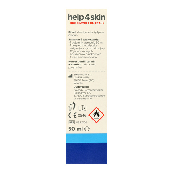 Help4skin Warzen und Plaketten – Präparat zur Entfernung von Warzen und Plaketten mittels Kryotherapie, 50 ml