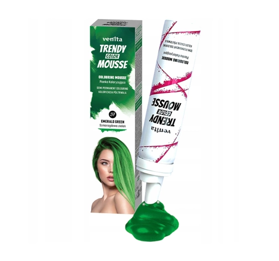 VENITA TRENDY COLOR MOUSSE FARBMOUSSE 37 EMERALD GREEN 75 ML