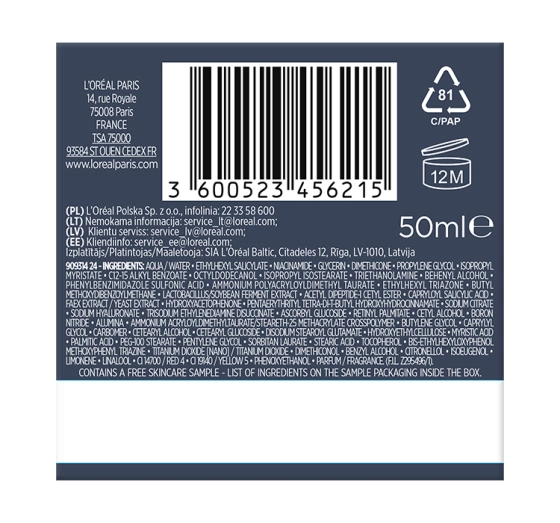 Kliknij na zdjęcie, aby je powiększyć L'Oréal Paris Revitalift Laser X3 Anti-Aging-Creme mit dreifacher Wirkung, LSF 25, 50 ml