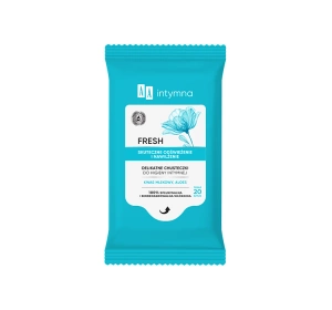 AA Intymna Fresh Feuchte Intimpflegetücher Milchsäure Aloe Vera 20 Stück