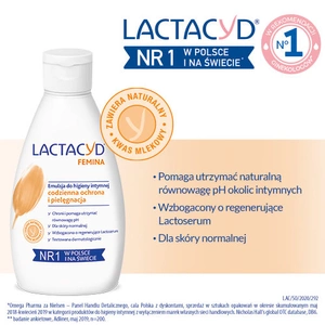 LACTACYD FEMINA EMULSION FÜR DIE TÄGLICHE INTIMHYGIENE 200ML