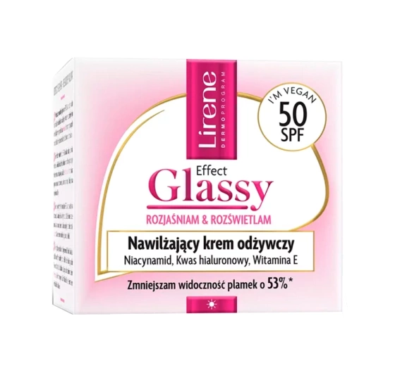 Kliknij na zdjęcie, aby je powiększyć Lirene Effect Glassy Feuchtigkeitsspendend-nährende Creme SPF50 50ml