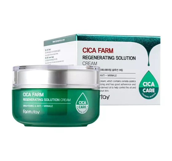FARMSTAY CICA FARM REGENERATING SOLUTION CREAM REGENERIERENDE GESICHTSCREME 50ML