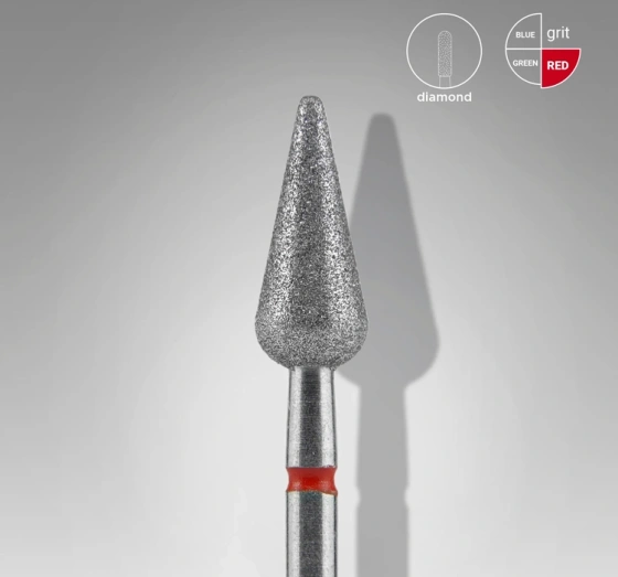 Kliknij na zdjęcie, aby je powiększyć Staleks Pro Expert Diamantfräser Birne Rot FA100R050/12