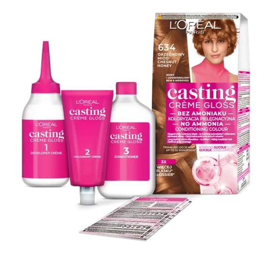 L'Oréal Paris Casting Créme Gloss Haarfarbe 634 Nusshonig