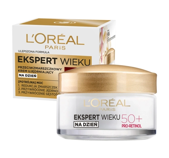 Kliknij na zdjęcie, aby je powiększyć LOREAL PARIS ANTI FALTEN EXPERTE 50+ TAGESCREME 50 ML