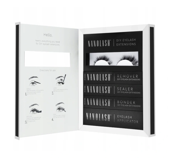 Nanolash Klebe-Wimpern-Starterkit Harmony Black 