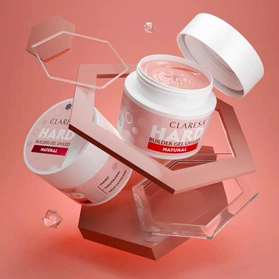 Kliknij na zdjęcie, aby je powiększyć Claresa Hard & Easy Aufbaugel Natural 12 g