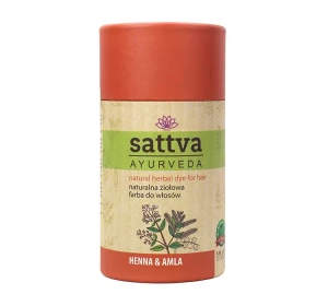 SATTVA AYURVEDA HENNA NATÜRLICHES PFLANZLICHES HAARFÄRBEMITTEL HENNA MIT AMLA 150G